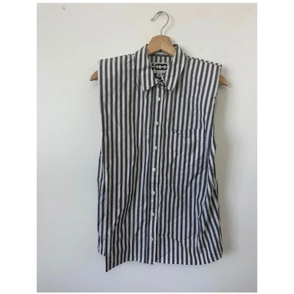 KBB by KAHLANA Women's Sleeveless Shoulder Pad Shirt  – Size XS – NWT - Picture 2 of 4